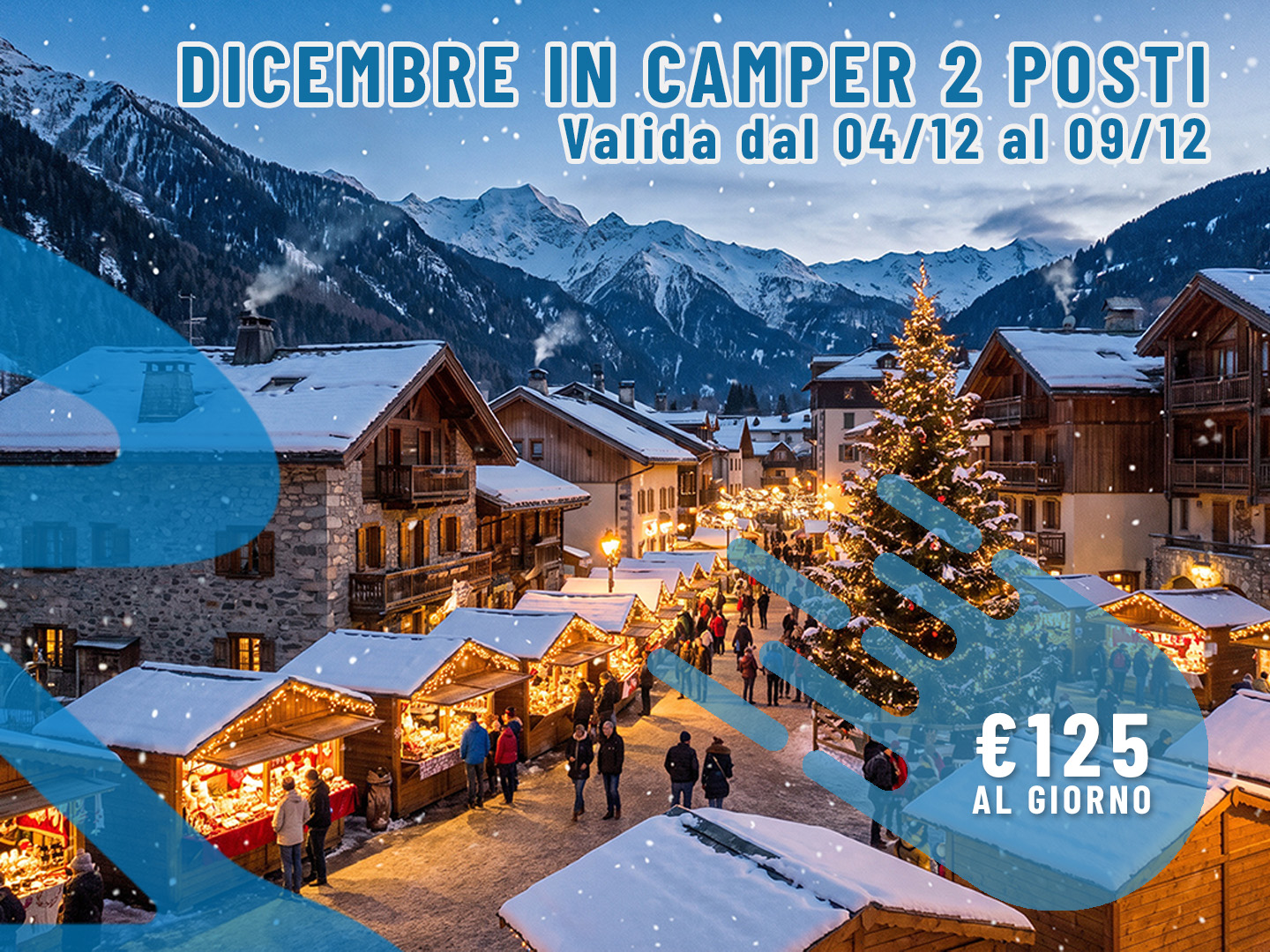 [Dicembre] Offerta noleggio Camper: 4 giorni per 2 persone